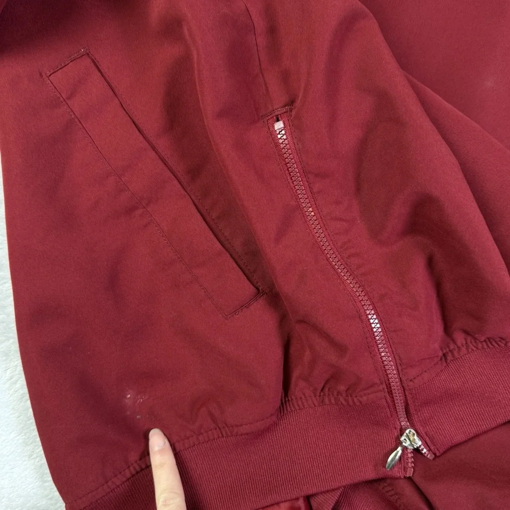 WSU‎ Cougars Windbreaker Sweatshirt V Neck Mens XL Red Embroidered Collegiate